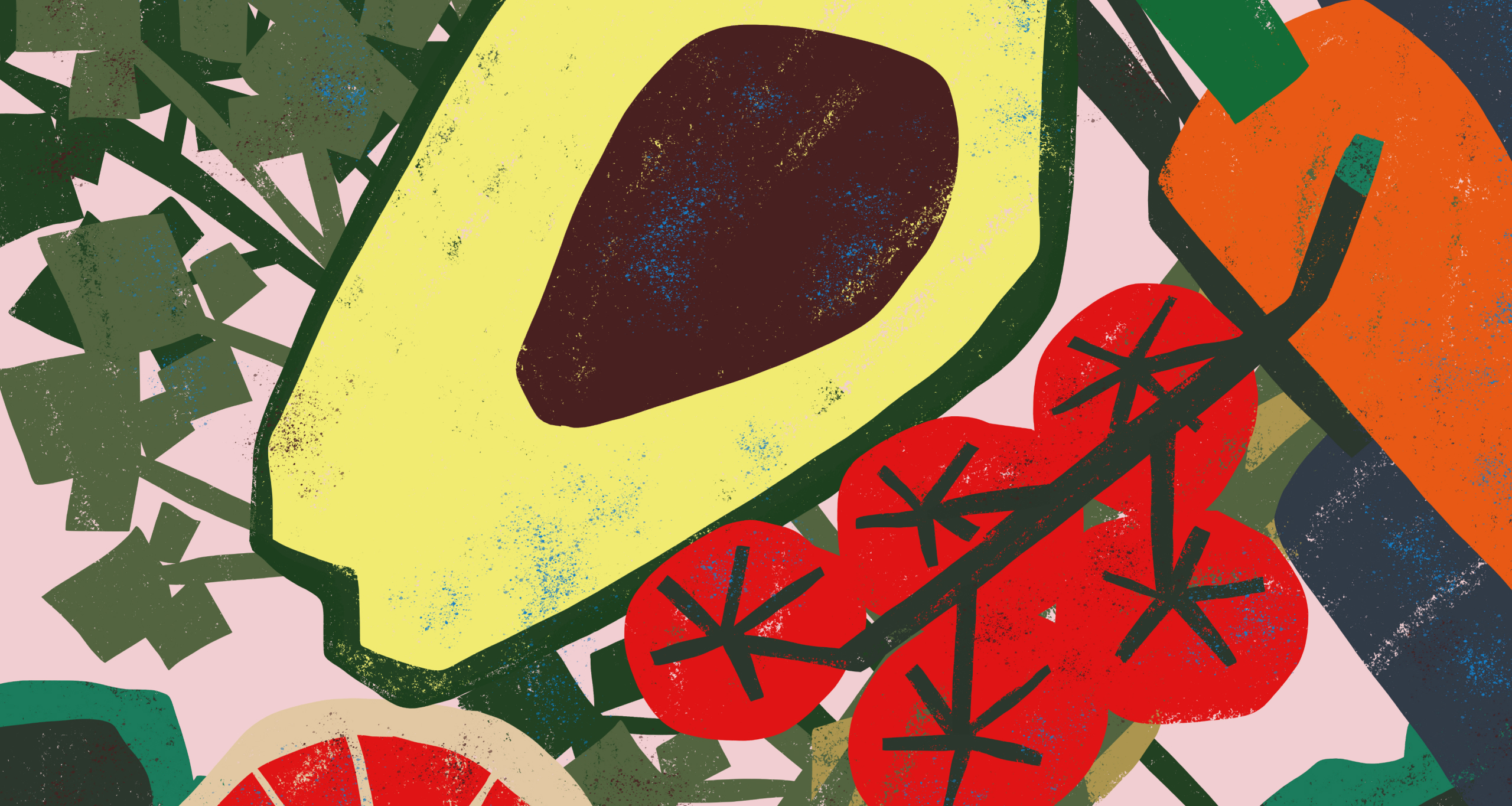 From Kale to Clicks: How Wellness Brands Can Thrive in E-Commerce 1 an abstract design of fruit, representing wellness brands